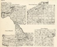 Green Lake County - Princeton, Marquette, Green Lake, Kingston, Wisconsin State Atlas 1930c